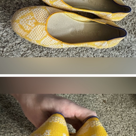 Rothys Yellow and White Daisy Floral Print
Square Flats size 8, Like new - Picture 3 of 3